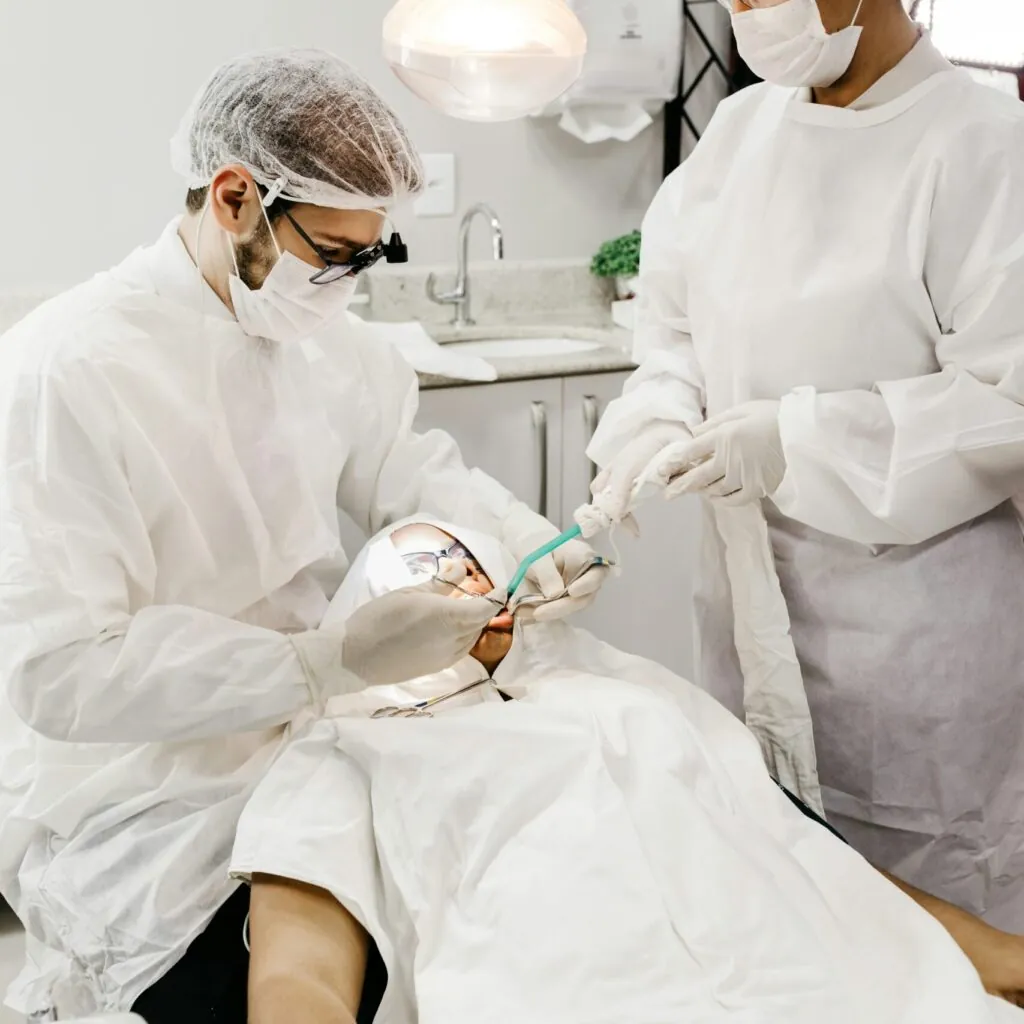 dentist patient consultation