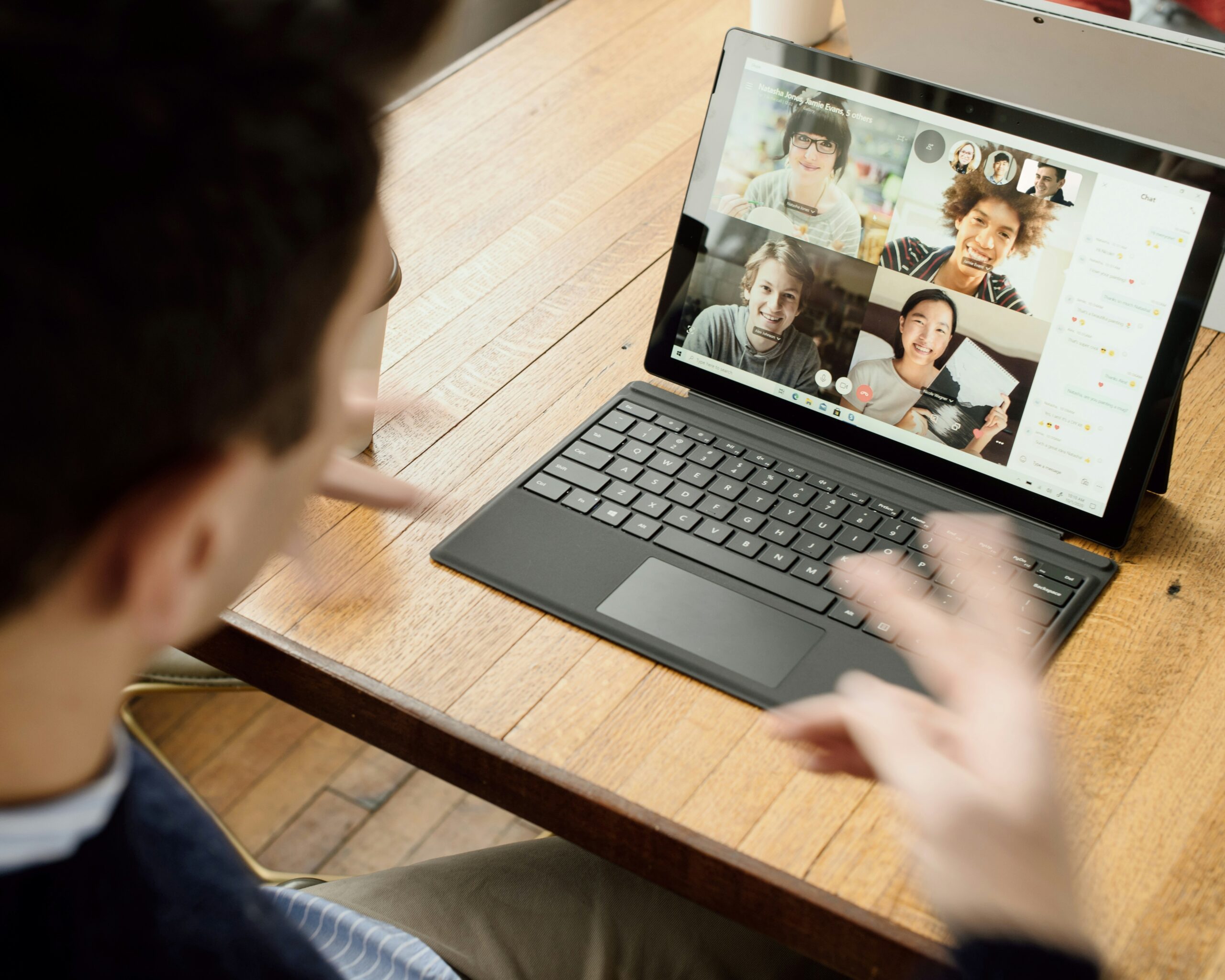 video call laptop